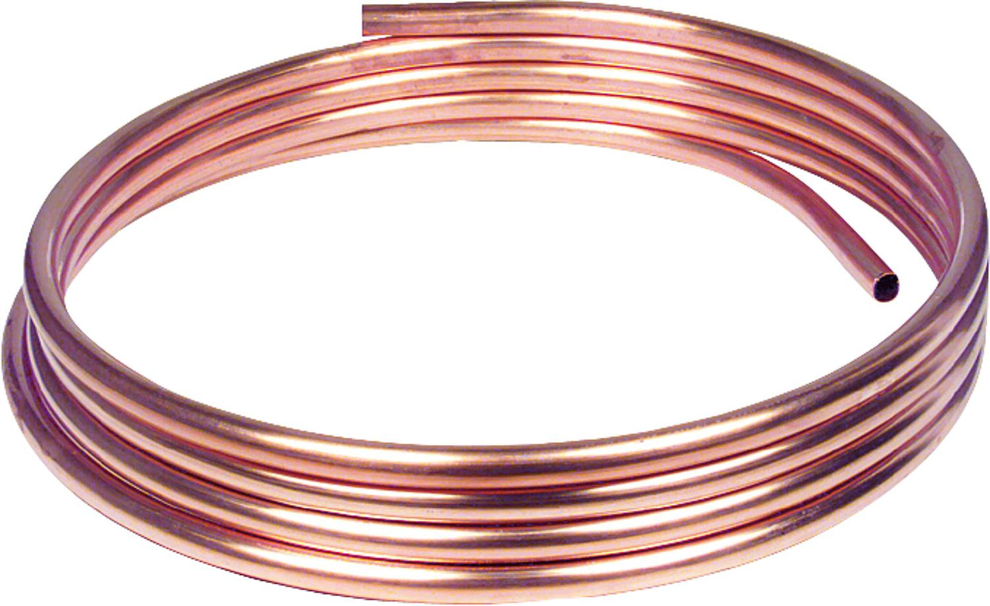 Soft copper installation pipe in 50 m coils, 8 x 1.0 mm RAL/DVGW, DIN-EN 1057