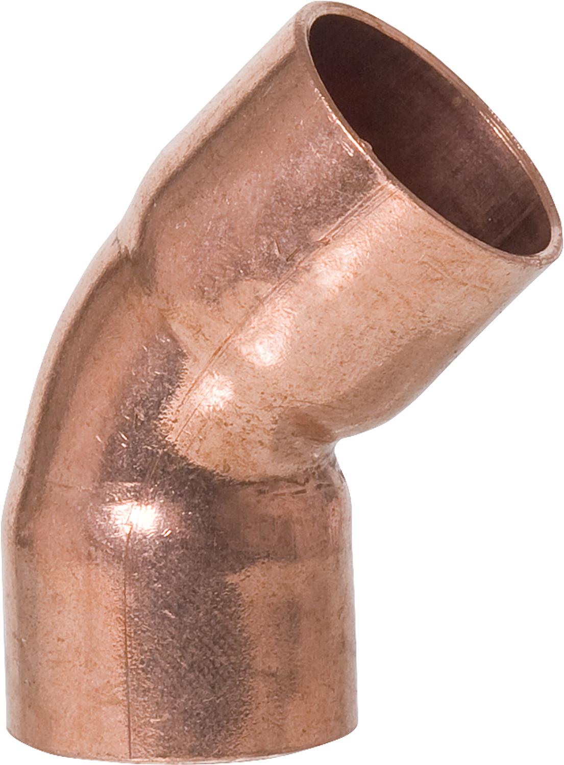 Copper solder fitting 5041 elbow 45°, 15 mm