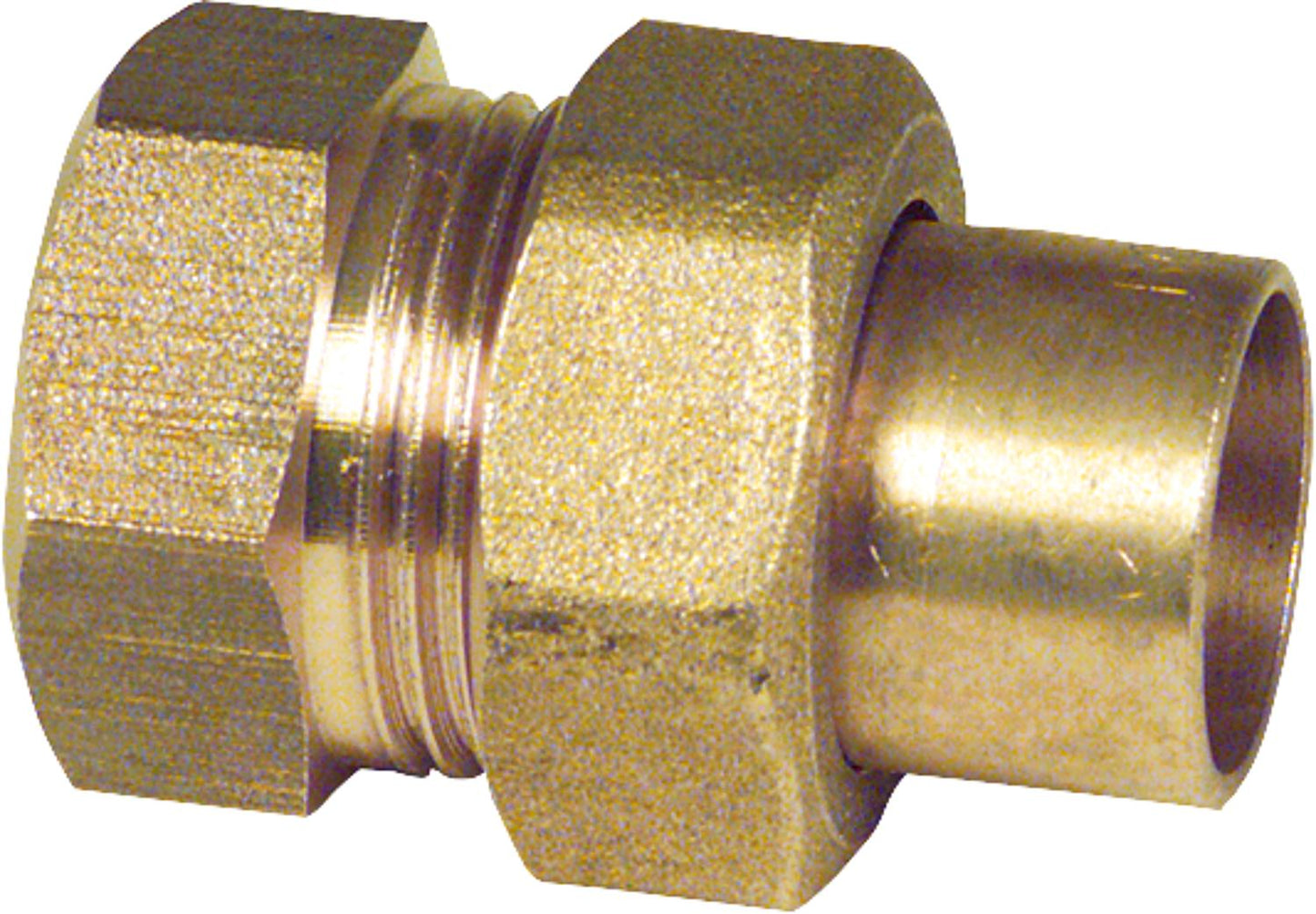 Red brass solder fittings 4330g screw connection flat sealing single internal thread 15-R 1/2"