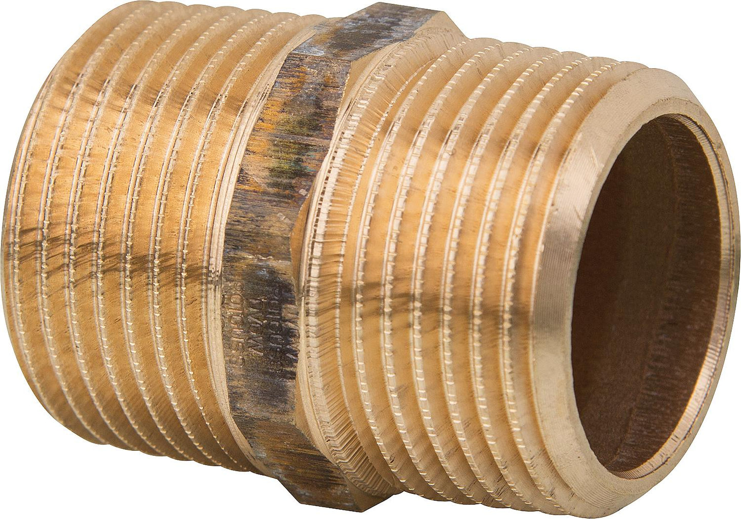 Red brass threaded fitting double nipple type 3280 1/4" axa