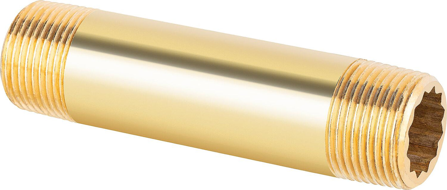 Double nipple brass 1/2"x 30