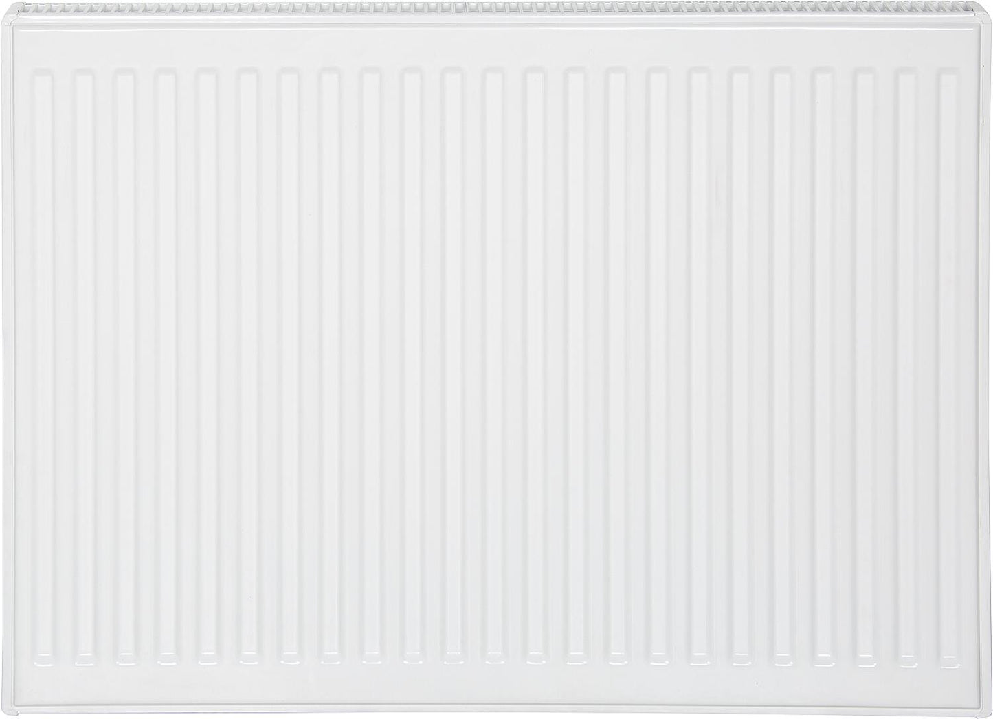 Profile radiator PLATTELLA V6 C, center connection, 6-way, type 21/600/600, color white RAL 9016