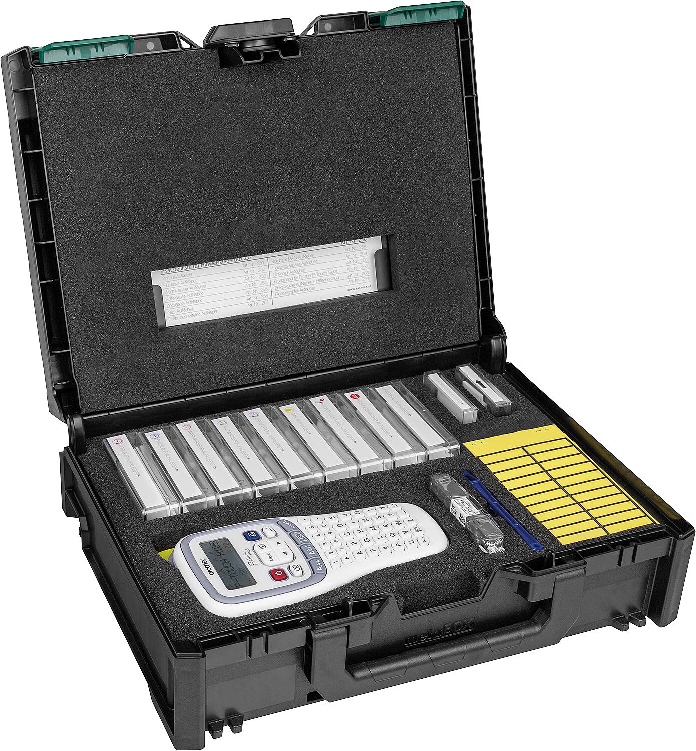 Notice sticker box for building services engineering 2.0