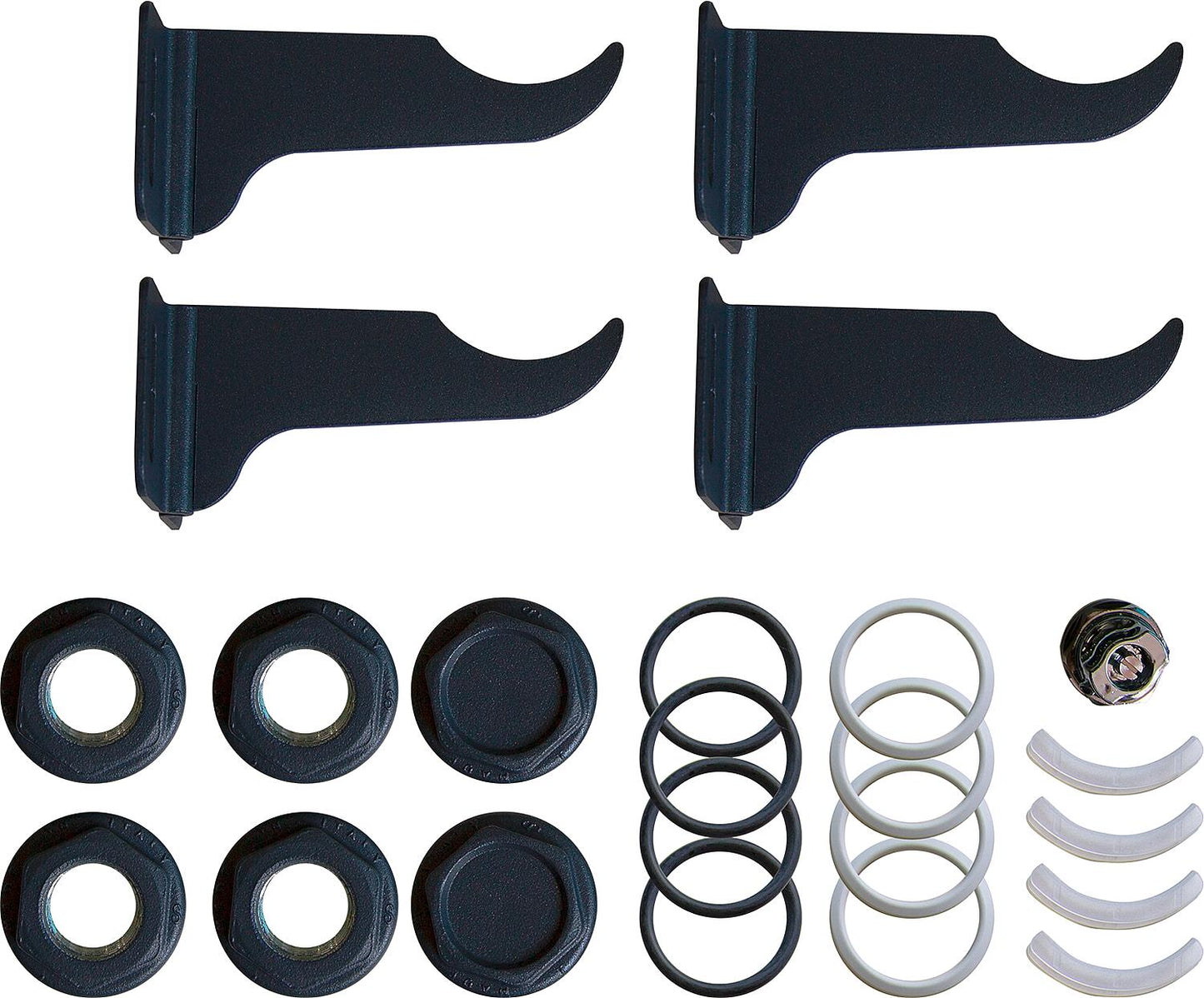 Mounting kit for Blitz Super B4 and Garda S90 radiators, slate grey