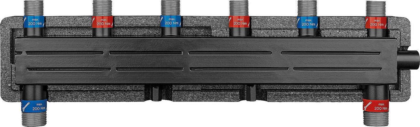 Evenes VTW 2/2 AG DN20 (3/4") combination manifold, 2m³/h, 50 kW, including bracket and insulation