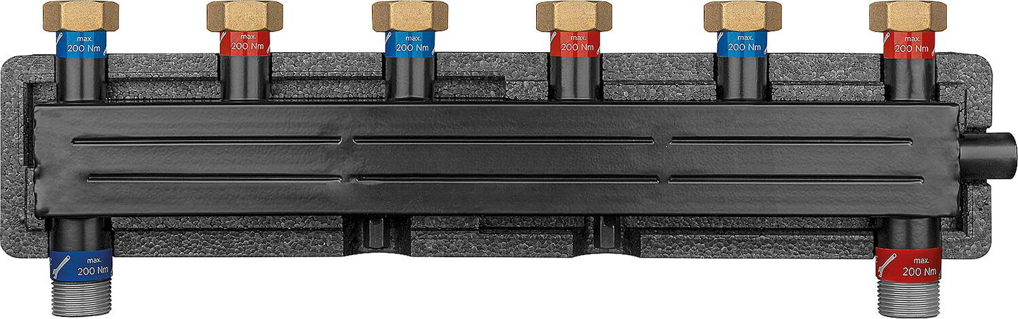 Evenes VTW 2/2 ÜWM DN20 (3/4") combination manifold, 2m³/h, 50 kW, including bracket and insulation