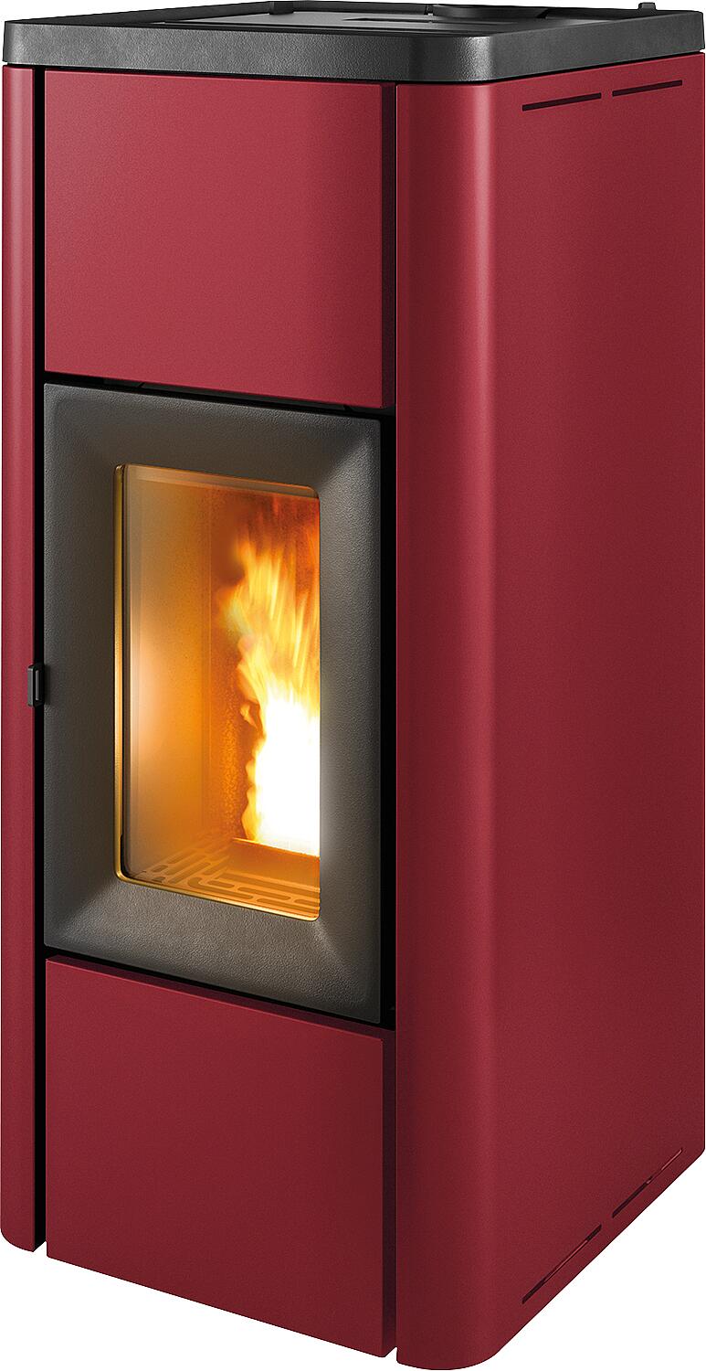 Pelletofen MCZ Mida Air 8 R, Grundgerät mit Verkleidung Weiss Metall, 8,0 kW