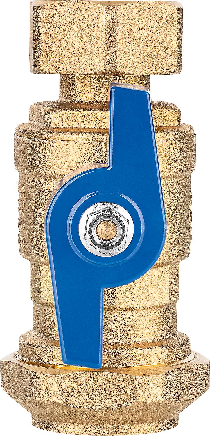 Vanne à bille pour distributeur de saumure ÜWM DN25 (1") x bague de serrage 25 mm