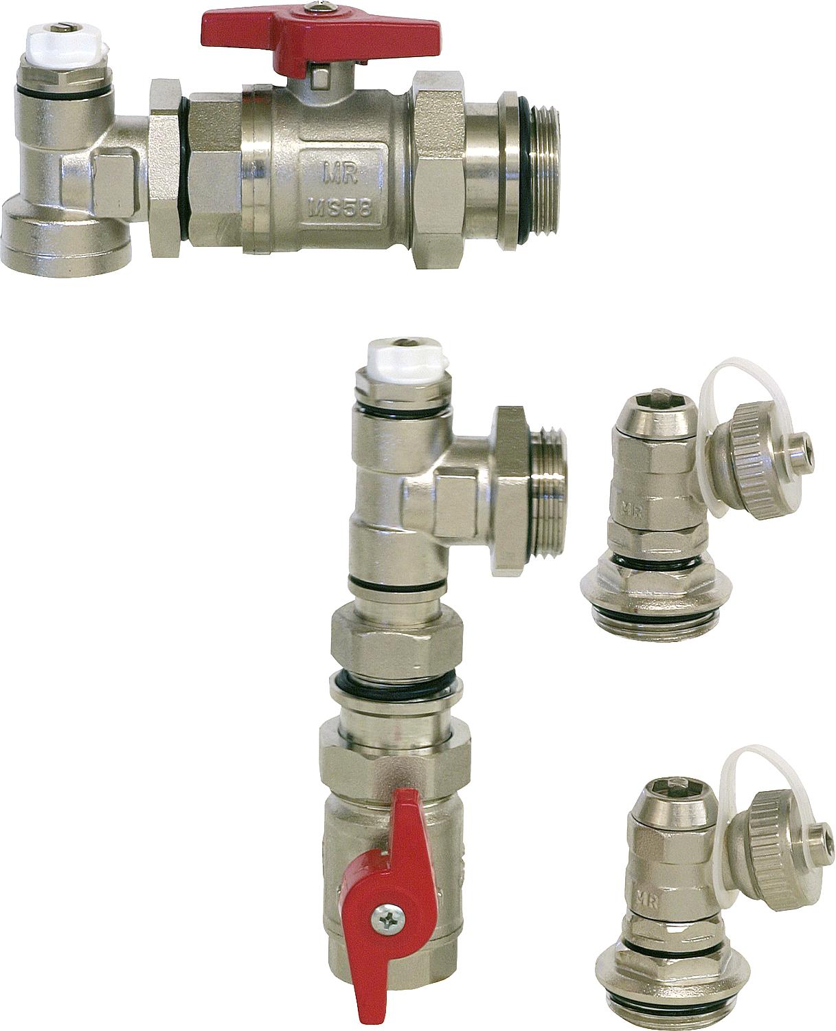 WS connection set type VE 3/4" vertical with drain