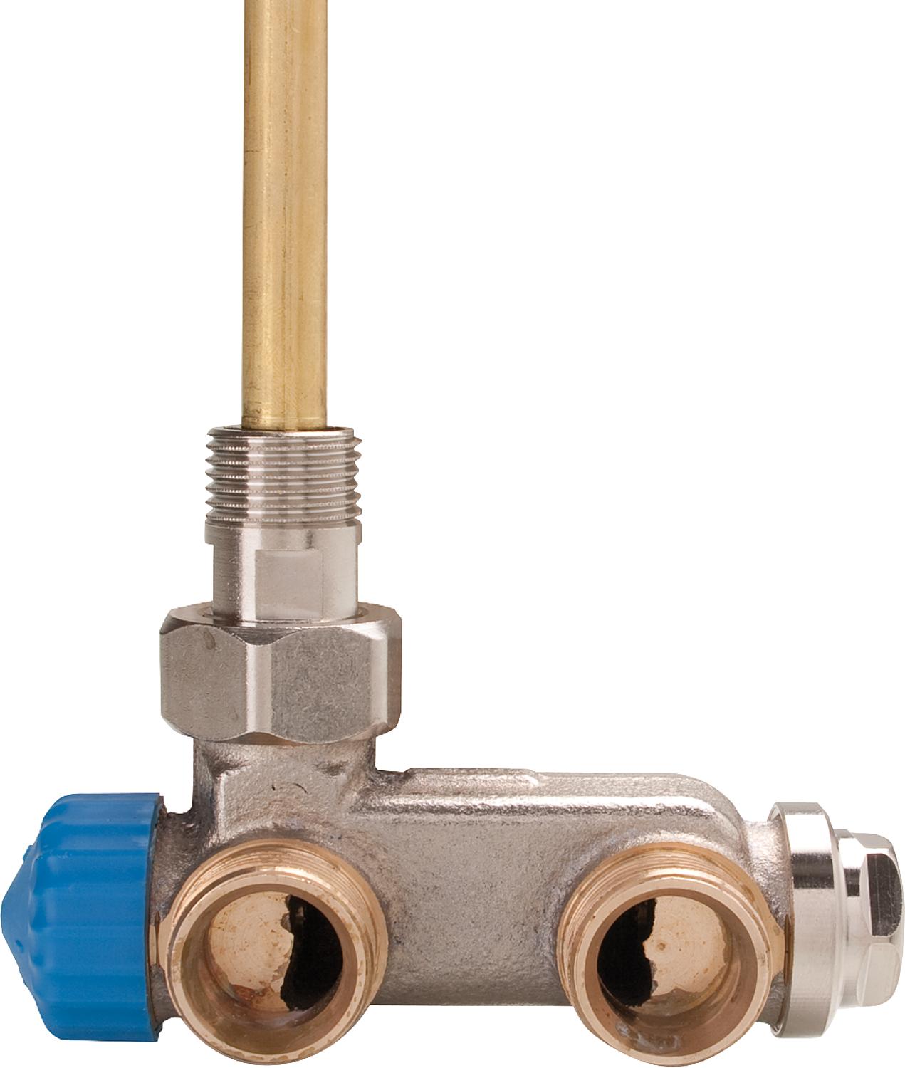 EZ valve with immersion tube DN 15 single-pipe system straight-through design