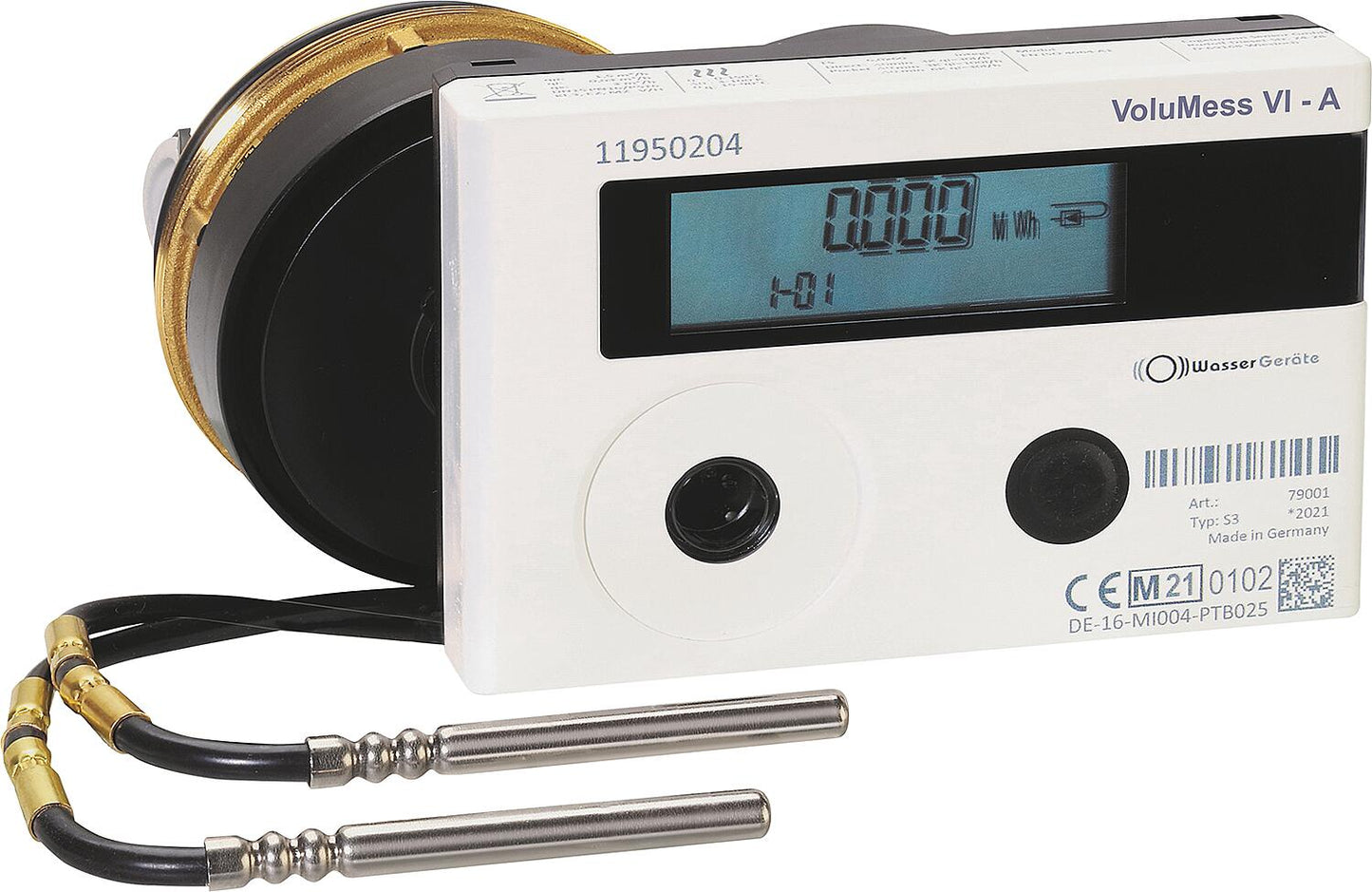 VoluMess VI capsule exchange heat meter, Allmess compatible, Qp 1.5m³,