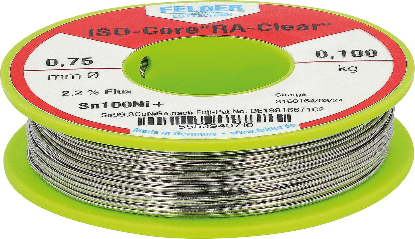 Elektronik-Lötdraht ISO-Core® RA-Clear - bleifrei