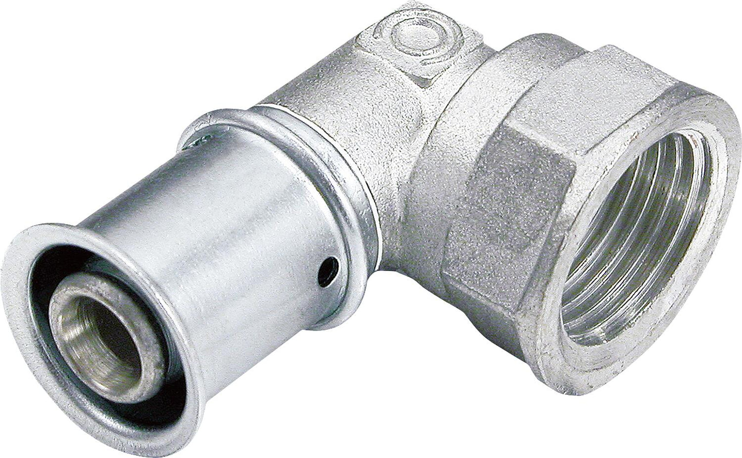 MULTITUBO press angle 90° Ø16mm-DN15 (1/2") IT, tin-plated
