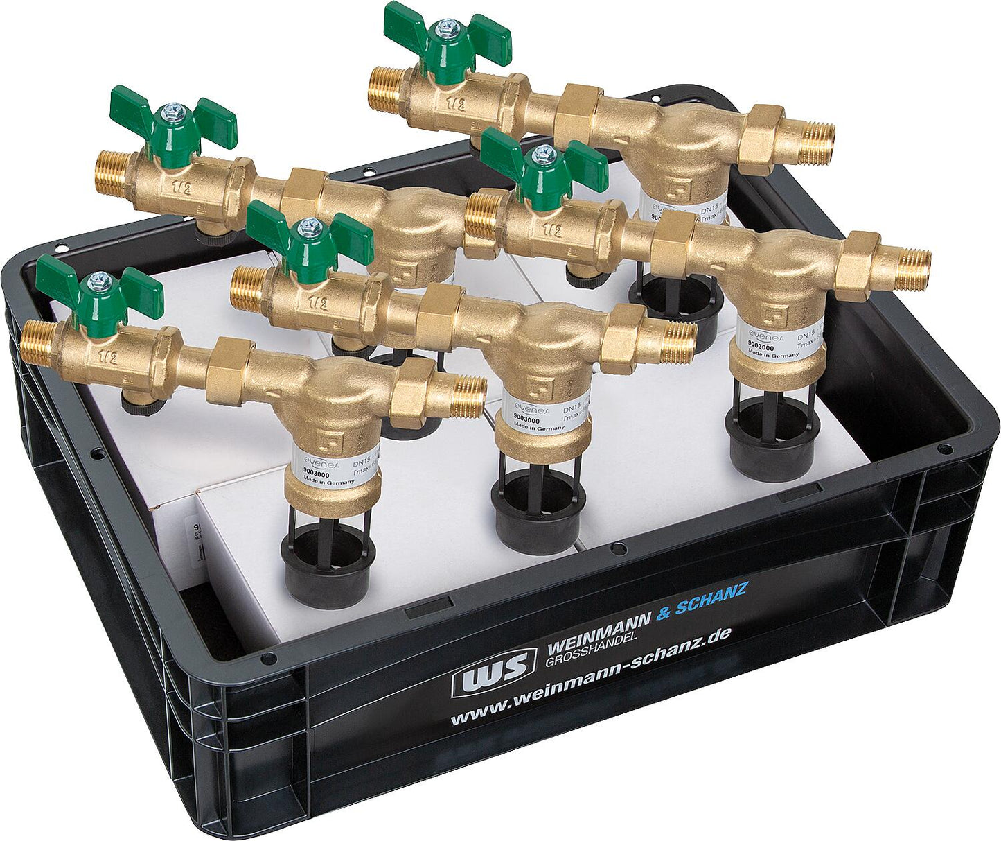 Séparateur de système Evenes CA295 DN 15 (1/2"), lot économique de 5 séparateurs de système avec boîte WS.