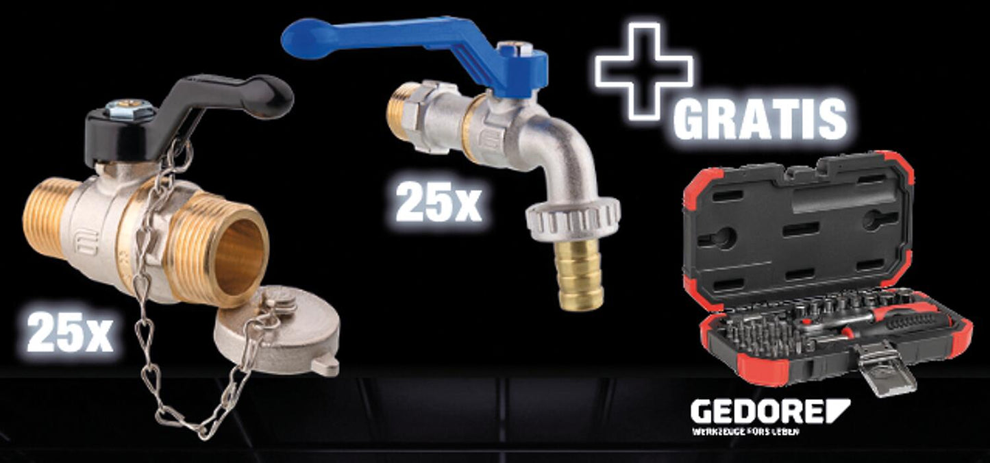 Coffret promotionnel Effebi Tappy/Silver 50 pièces + jeu d'embouts gratuit