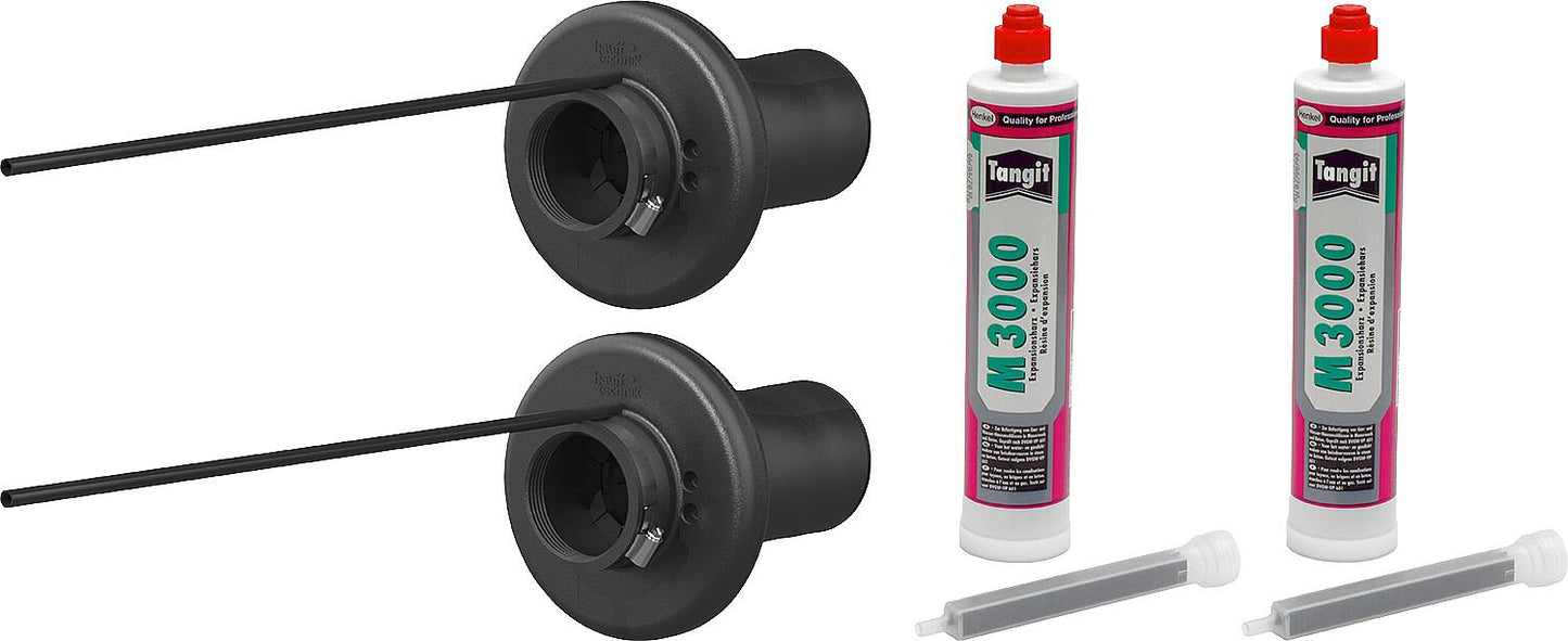 Wall feedthrough set, 2-piece, WPD 100 MIS