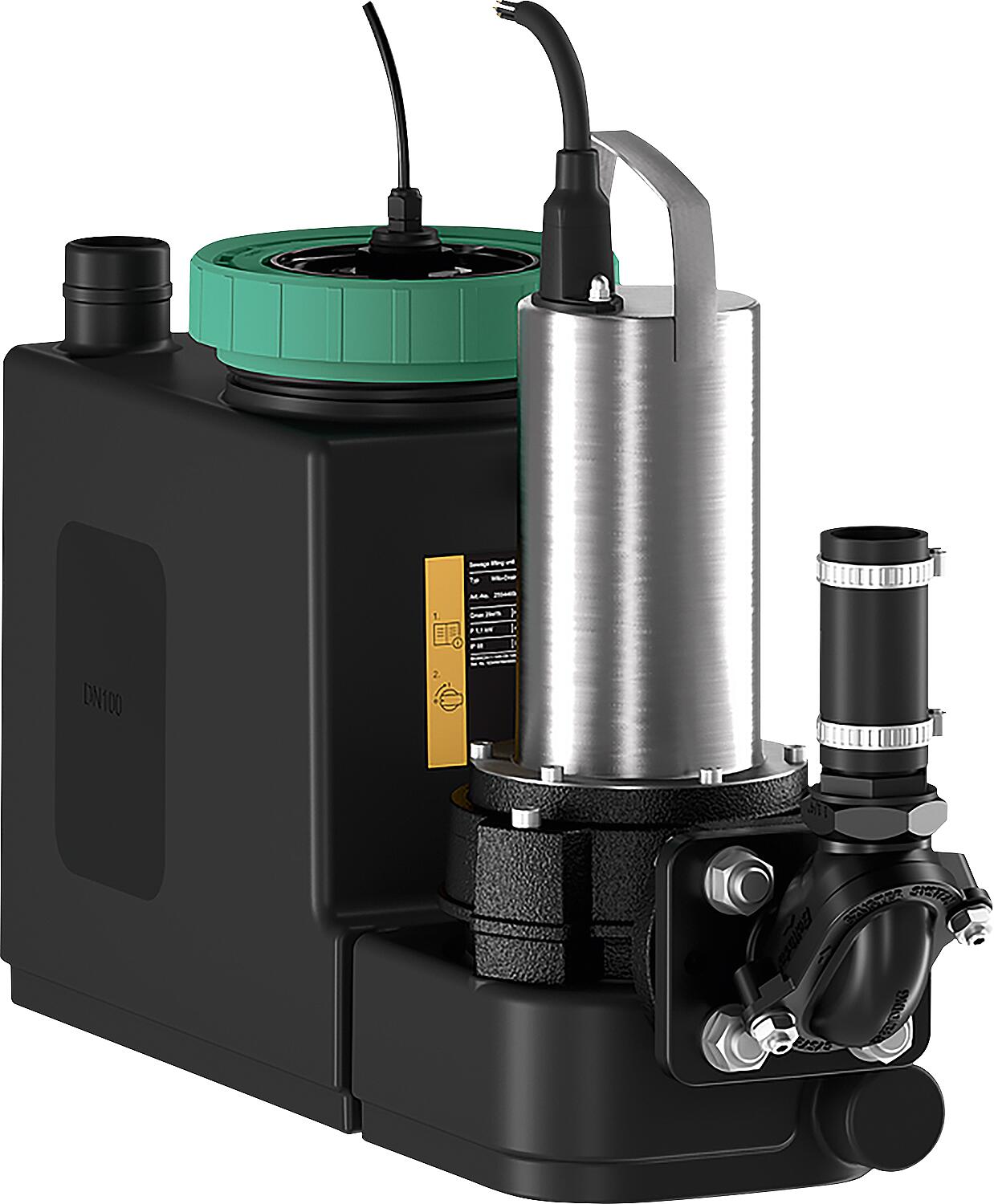 Schmutzwasser-Hebeanlage DrainLift SANI CUT, für fäkalienhaltiges, häusliches Abwasser