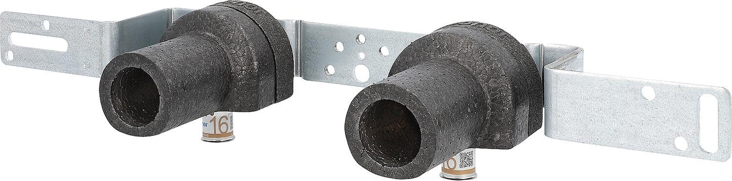 Unité de montage Uponor S-Press PLUS avec kit d'insonorisation Ø16 mm - DN15 (1/2") IG c/c150 mm