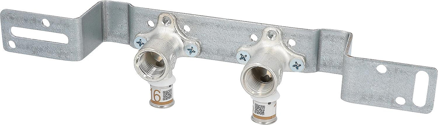 Unité d'assemblage Uponor S-Press PLUS Ø16 mm - DN15 (1/2") IT c/c80 mm