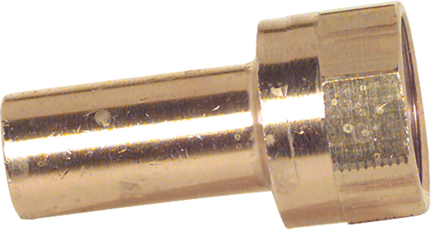 Red brass press fitting transition piece IG 15x1/2" type 6246g, long spigot end