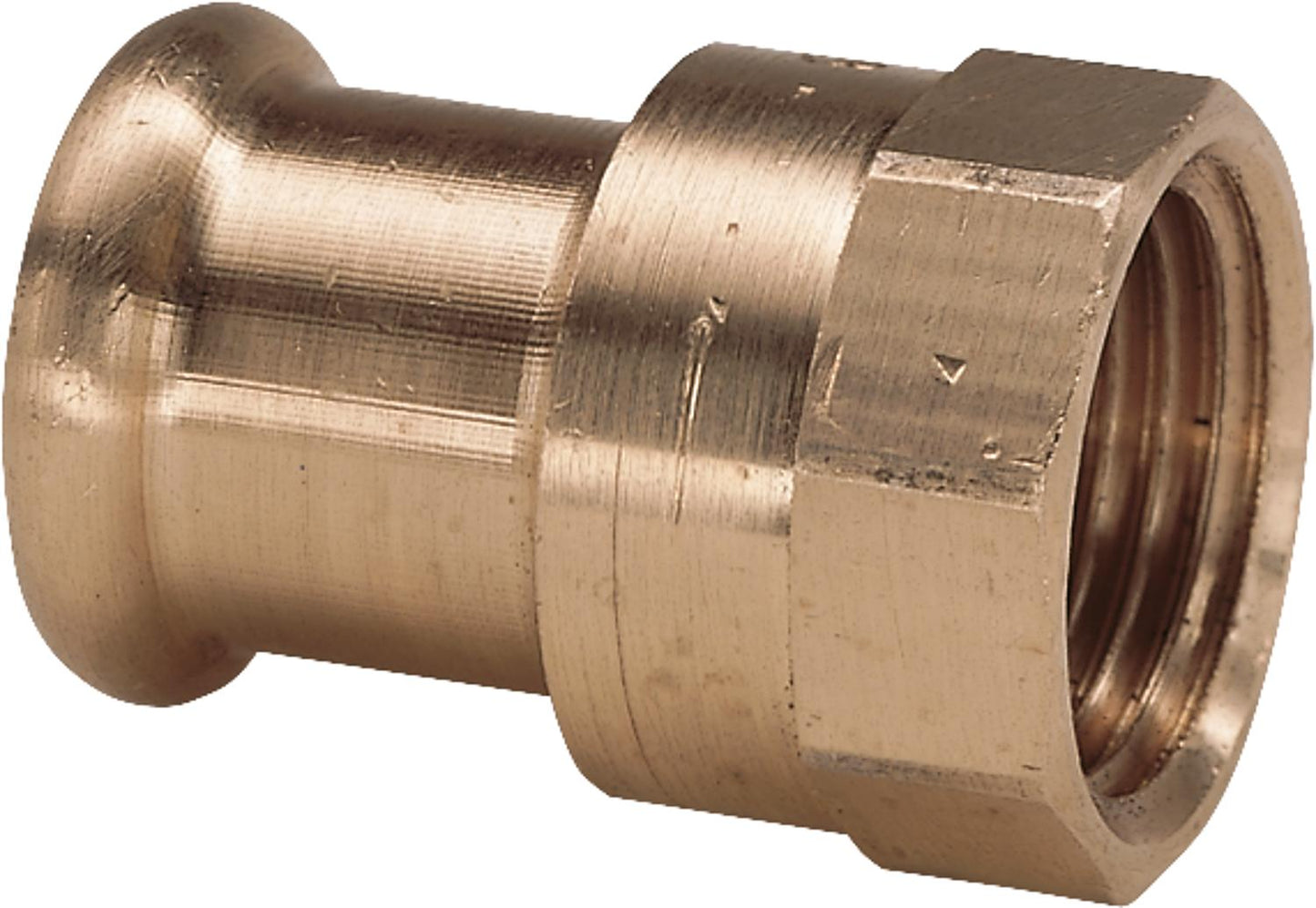 Red brass press fitting M-contour transition piece i/i 12x3/8" type 6270g