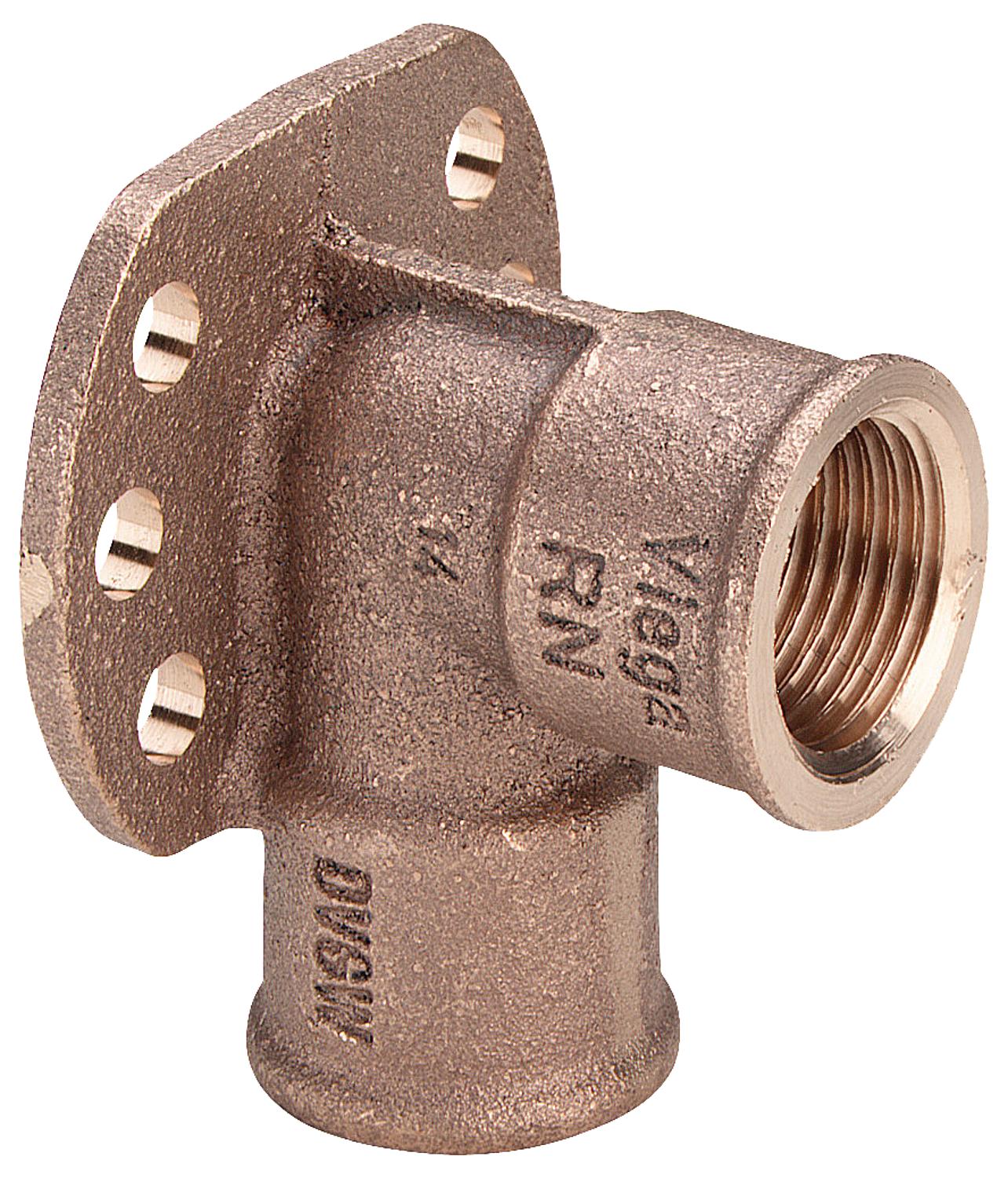 Red brass wall plate type 3471 ixi DN20 (3/4")