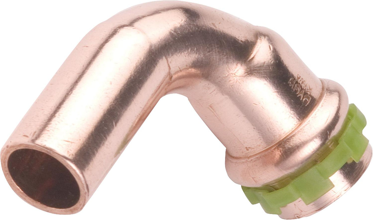Copper press fitting V-contour bend 90° i/a Ø 12 mm type P5001
