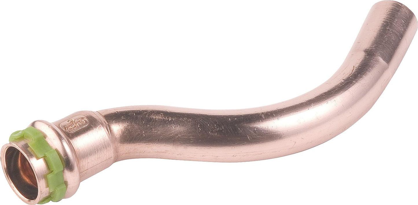 Copper press fitting V-contour jump bend i/a Ø 15 mm type P5086