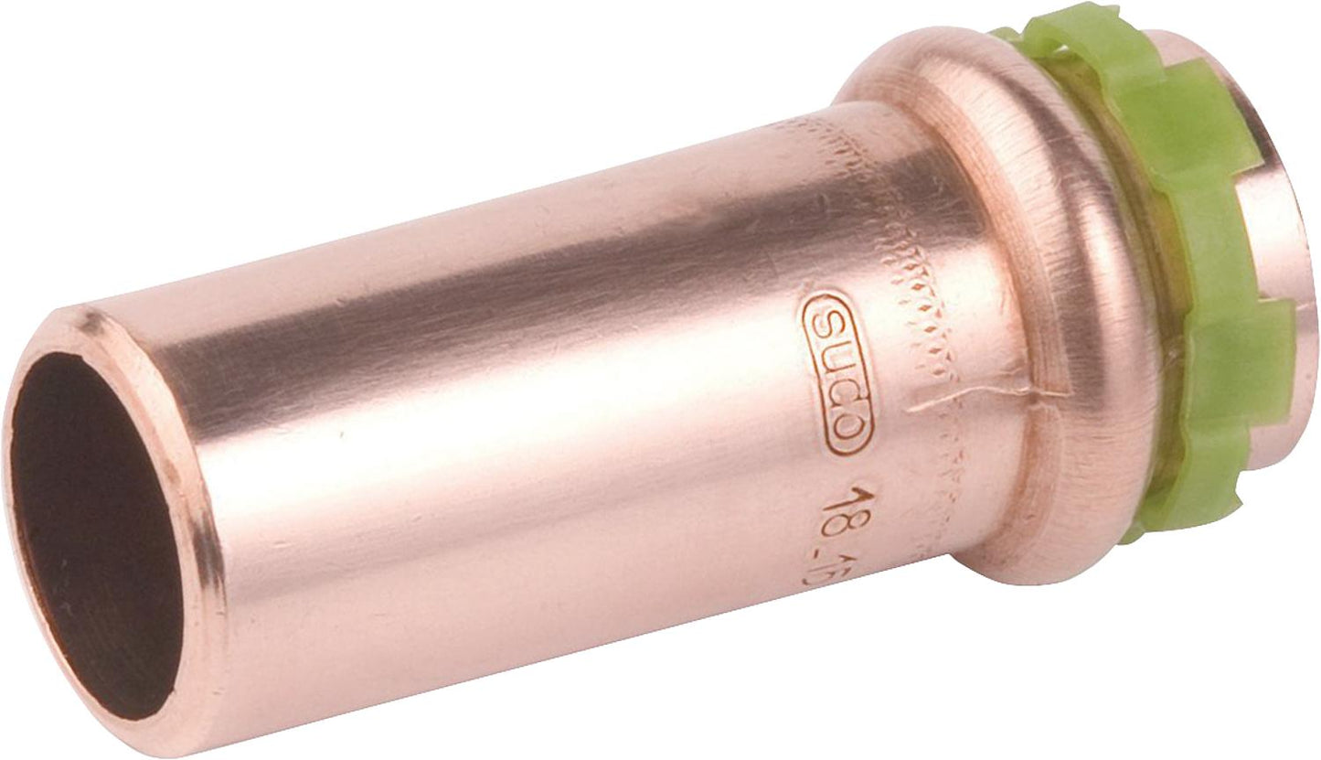 Copper press fitting V-contour reducer 15x12mm type P5243, a/i