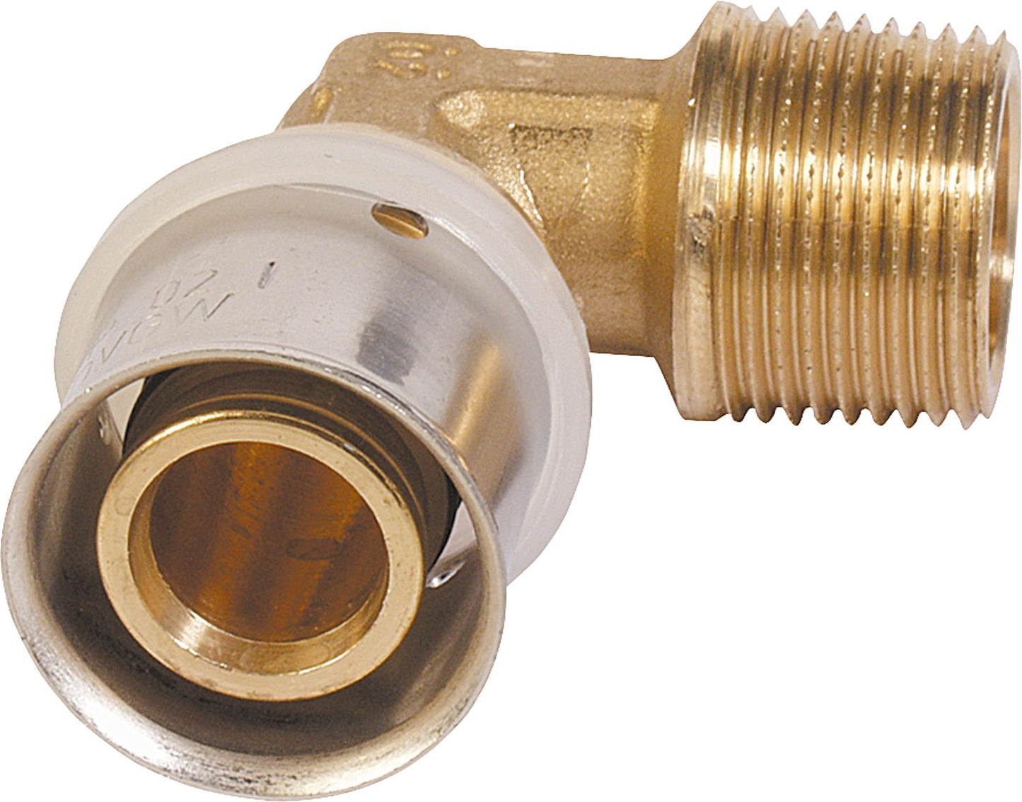 Press fitting for MSVR TH contour transition angle with male thread 16x2mm - 1/2''