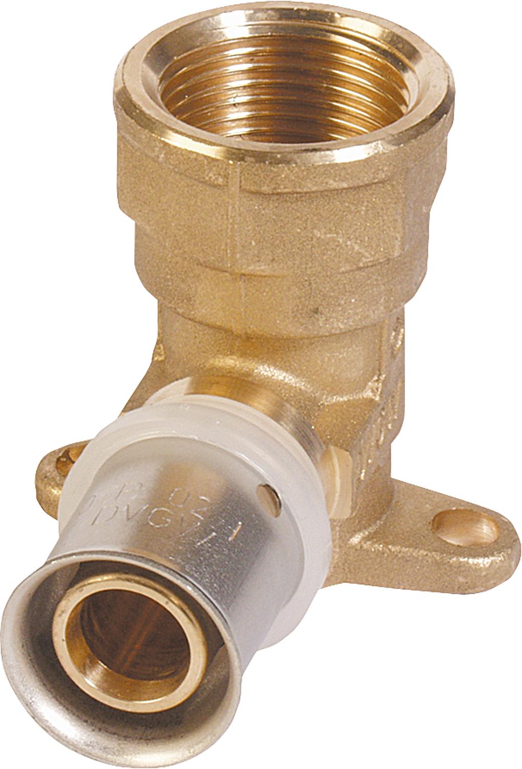 Press fitting for MSVR TH contour wall angle short reinforced IG 14x2mm-1/2'' h=39mm