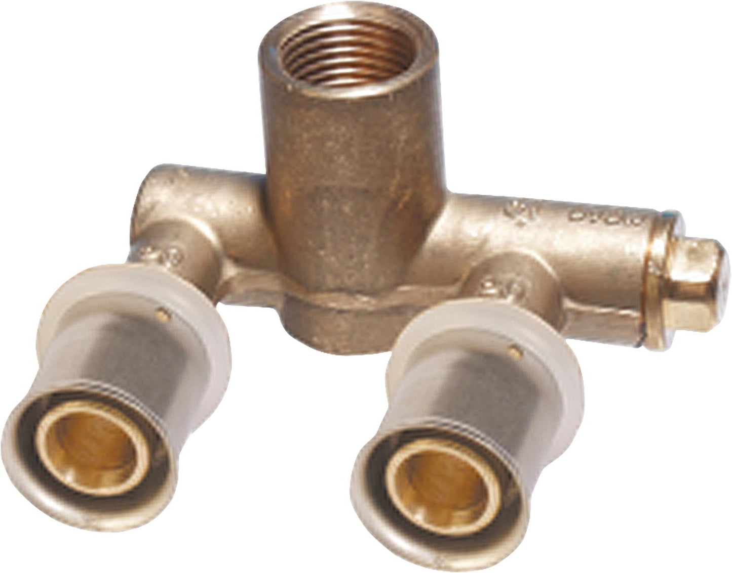 Press fitting for MSVR TH contour wall angle double U-shape 20x2 - 1/2'' - 20x2