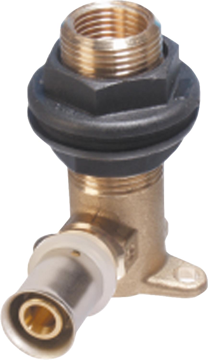 Press fitting for MSVR TH contour wall penetration 16x2 - 3/4''AG - 30mm