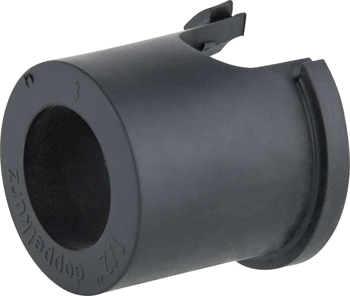 Press fitting for MSVR sound insulation set for short wall angle 52 mm, special plastic, black.