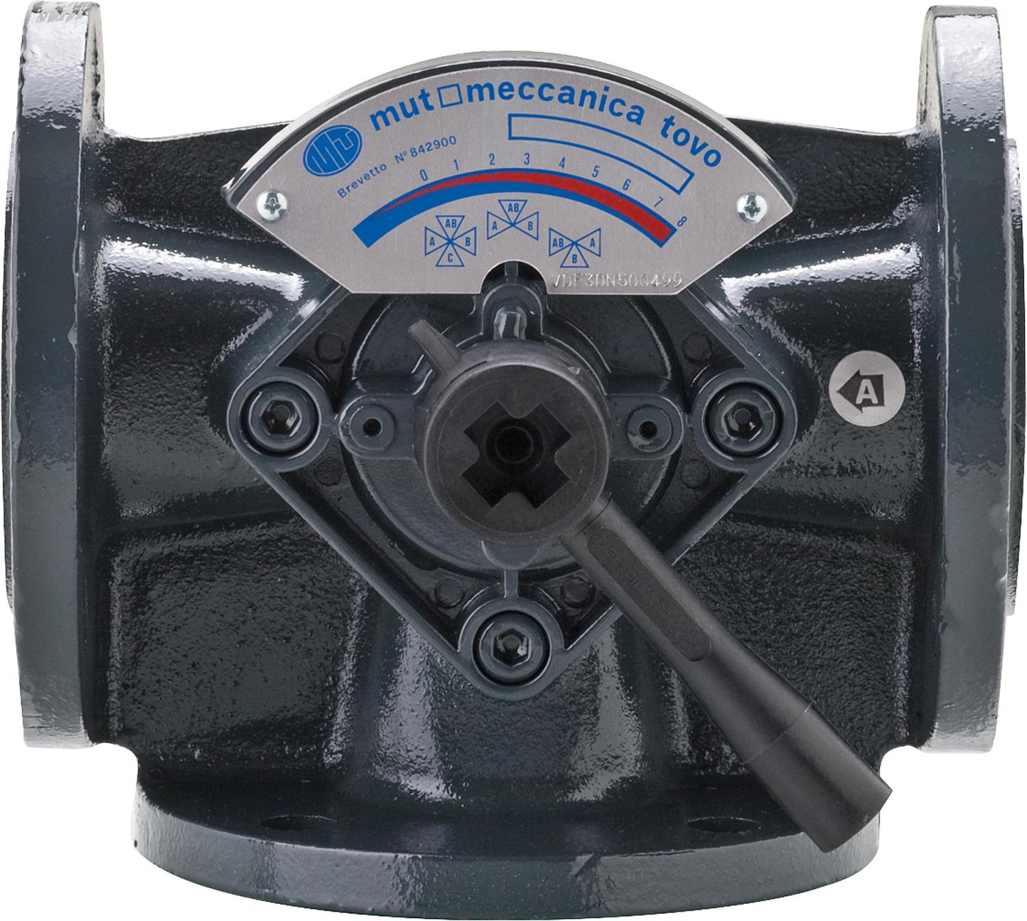 Mélangeur 3 voies série 1000, type VDF3, avec raccord à bride