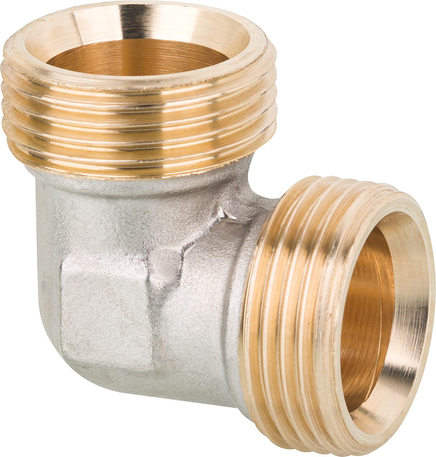 Coupling elbow 3/4" Eurocone nickel-plated for clamping screw connection