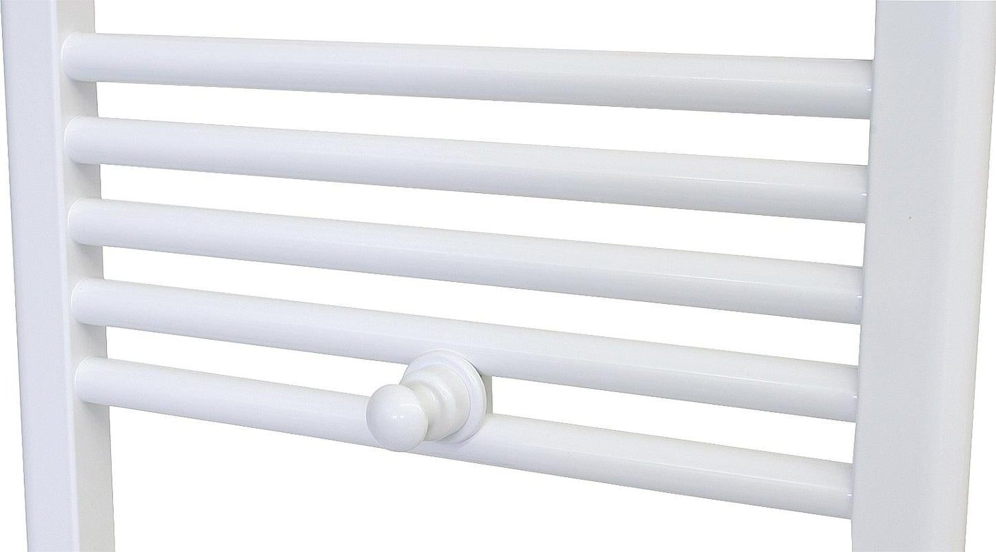 Bouton de crochet pour manteau, blanc RAL 9016, conditionnement : 2 pièces.