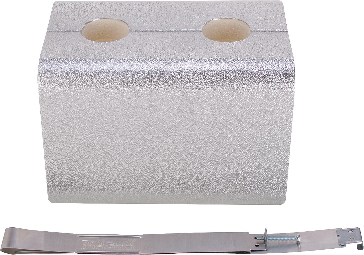 Pièce intermédiaire pré-isolée pour collecteur de chaudière type F 122-16 avec boîtier en tôle d'aluminium