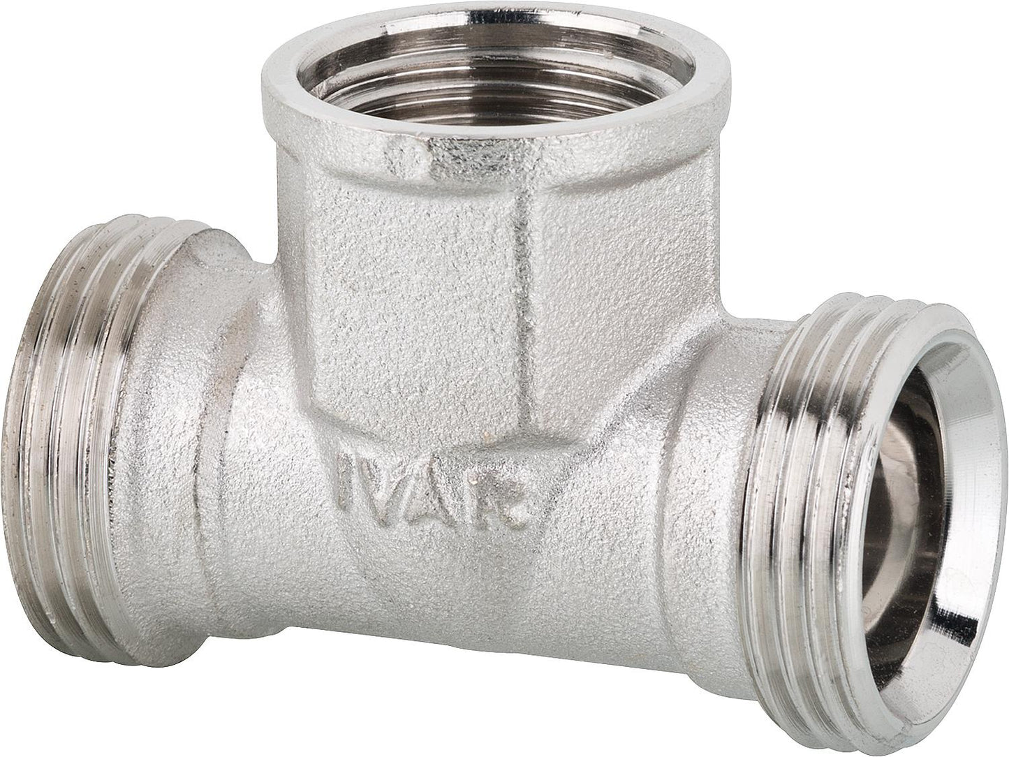 T-piece male thread x female thread x male thread x 1/2 female thread x 1/2 nickel-plated