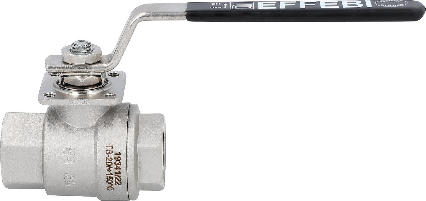 Kugelhähne, IG x IG, mit Edelstahlhebel