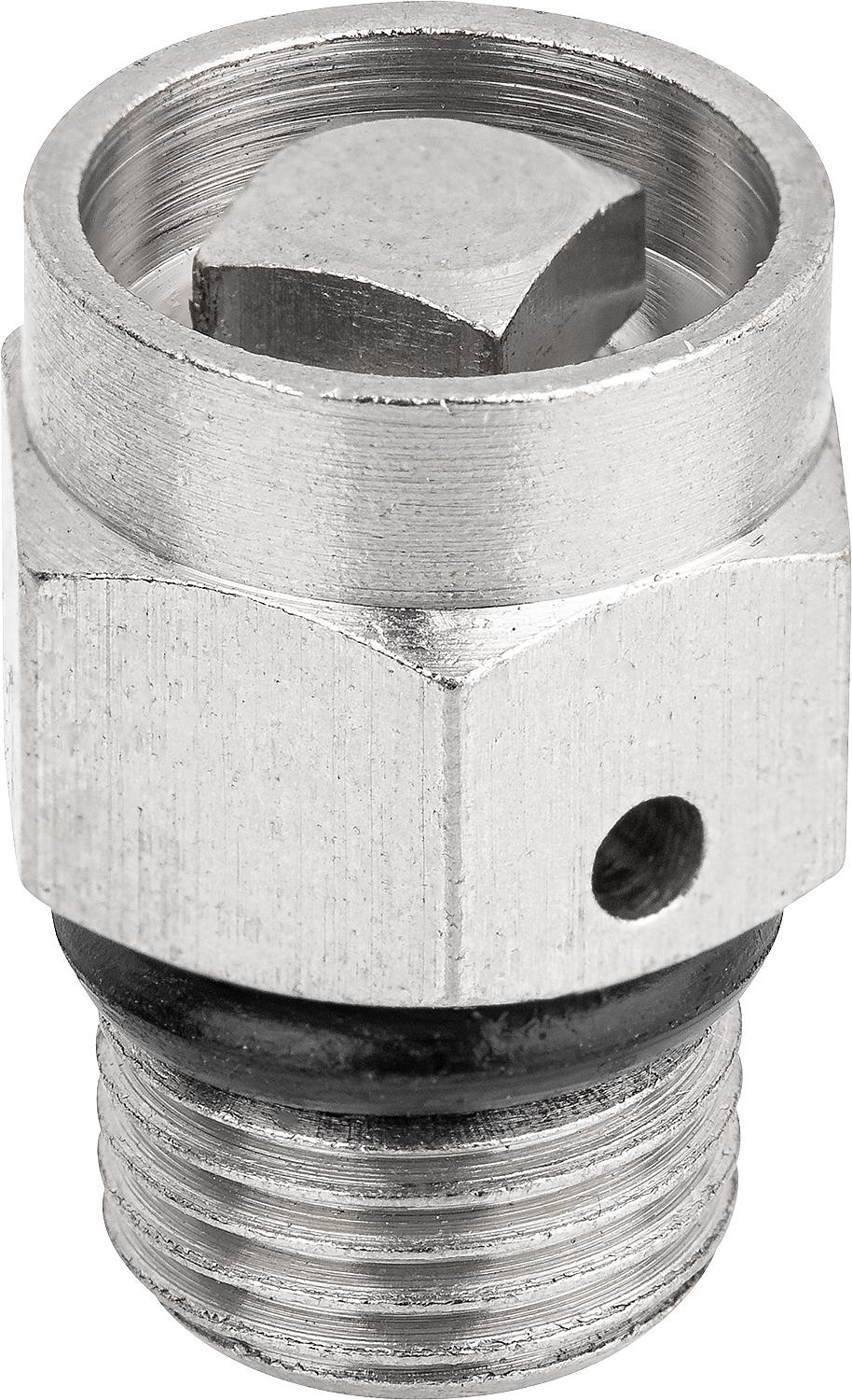 Vent valve 1/8'' nickel-plated brass with conical seal