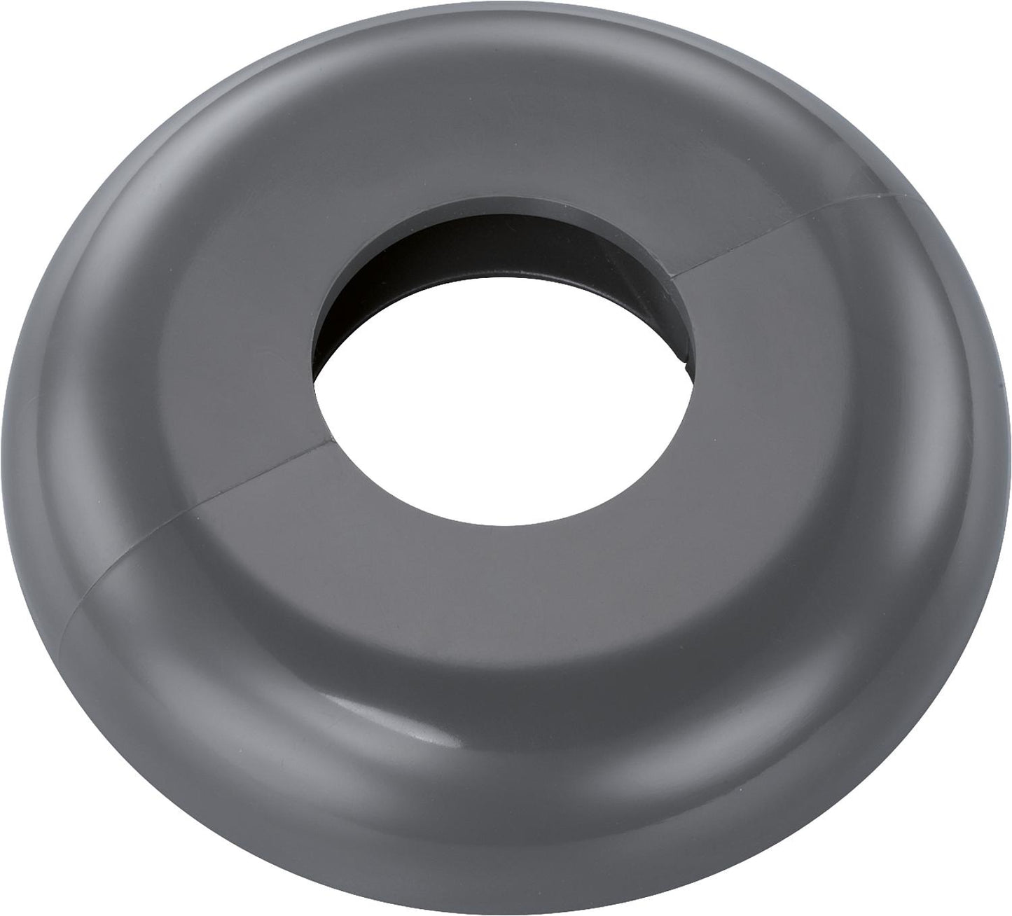 Rosette simple type Milan gris trafic B - similaire à RAL 7043 - 15 mm