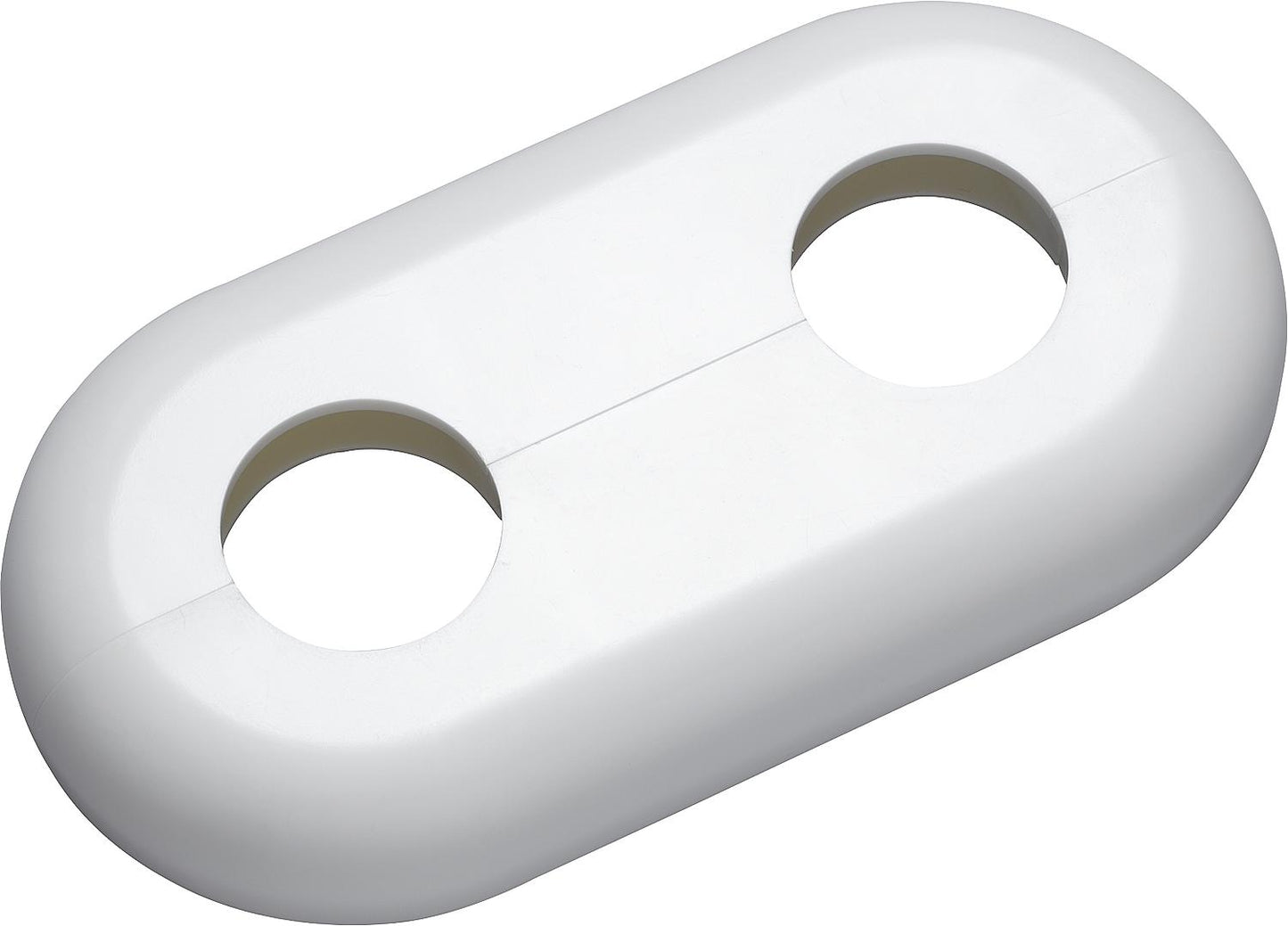 Single rosette type Milan traffic white - similar to RAL 9016 - 15 mm