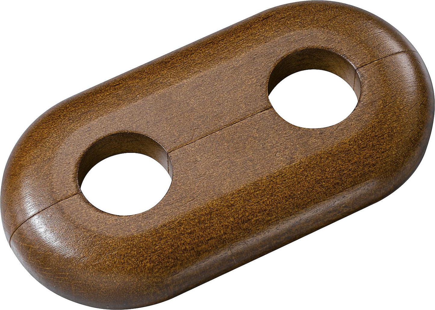 Wooden single rosette type Black Forest beech dark - 15 mm