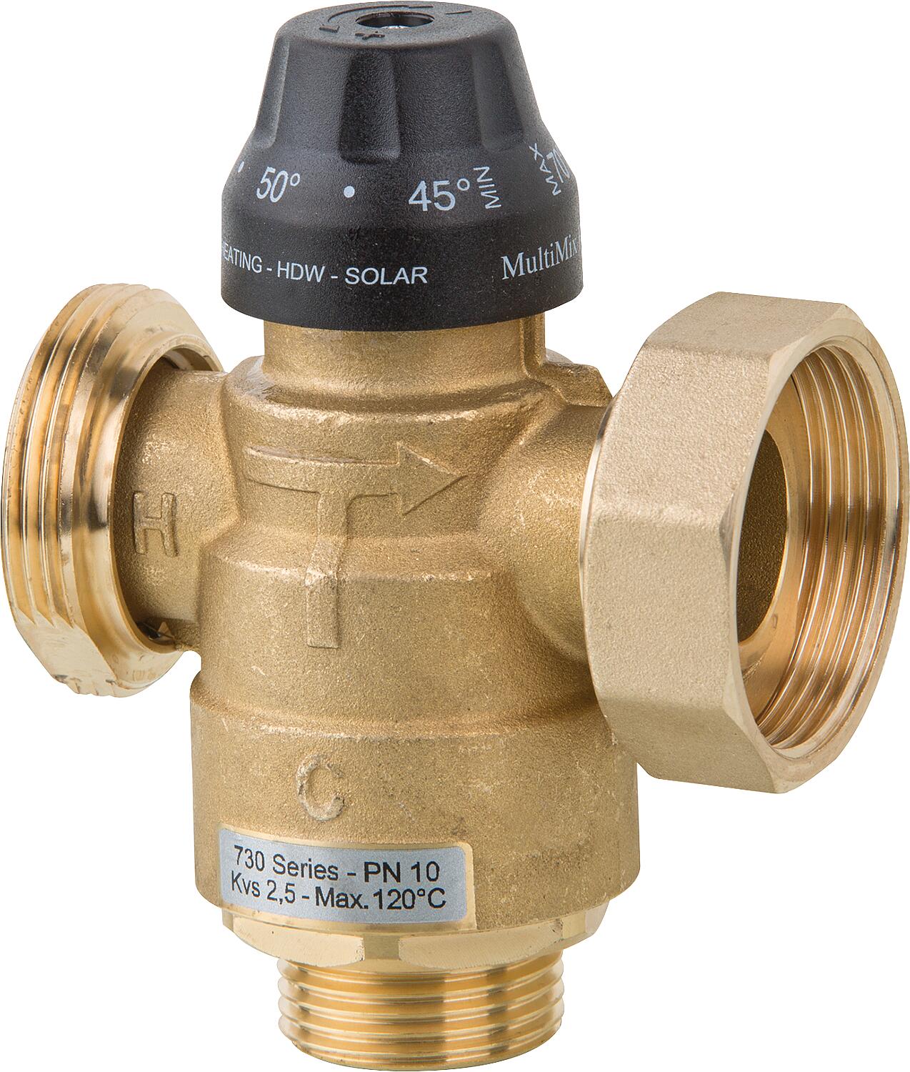 Complete mixing valve for Easyflow fixed-value control set DN 25
