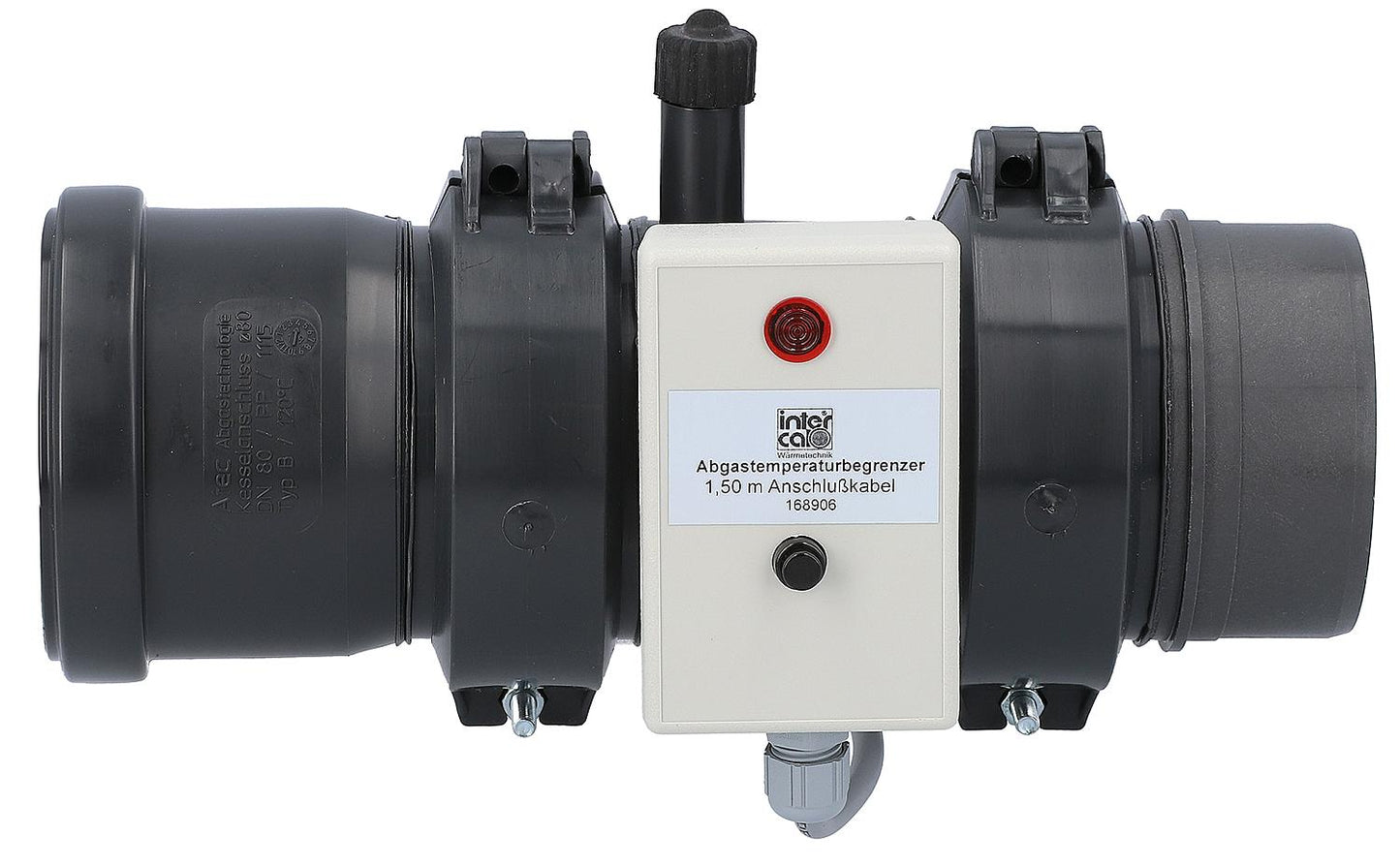 Boiler connection DN 80 with flange measuring opening and ATB