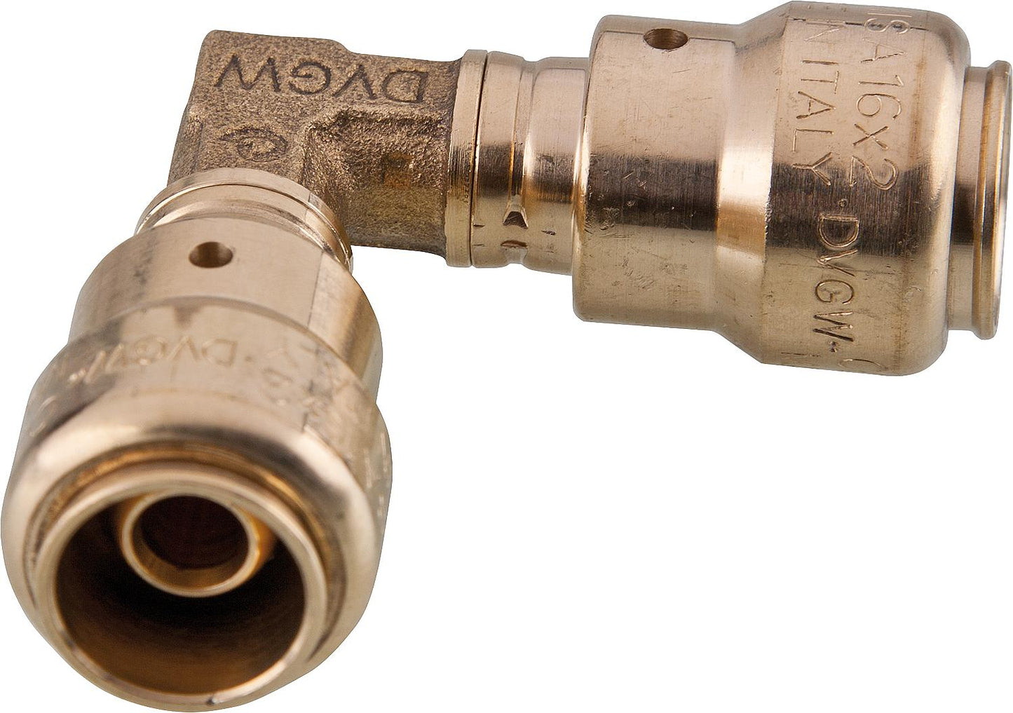Pronto Fit connector system, 90° angle, 16x2-16x2mm
