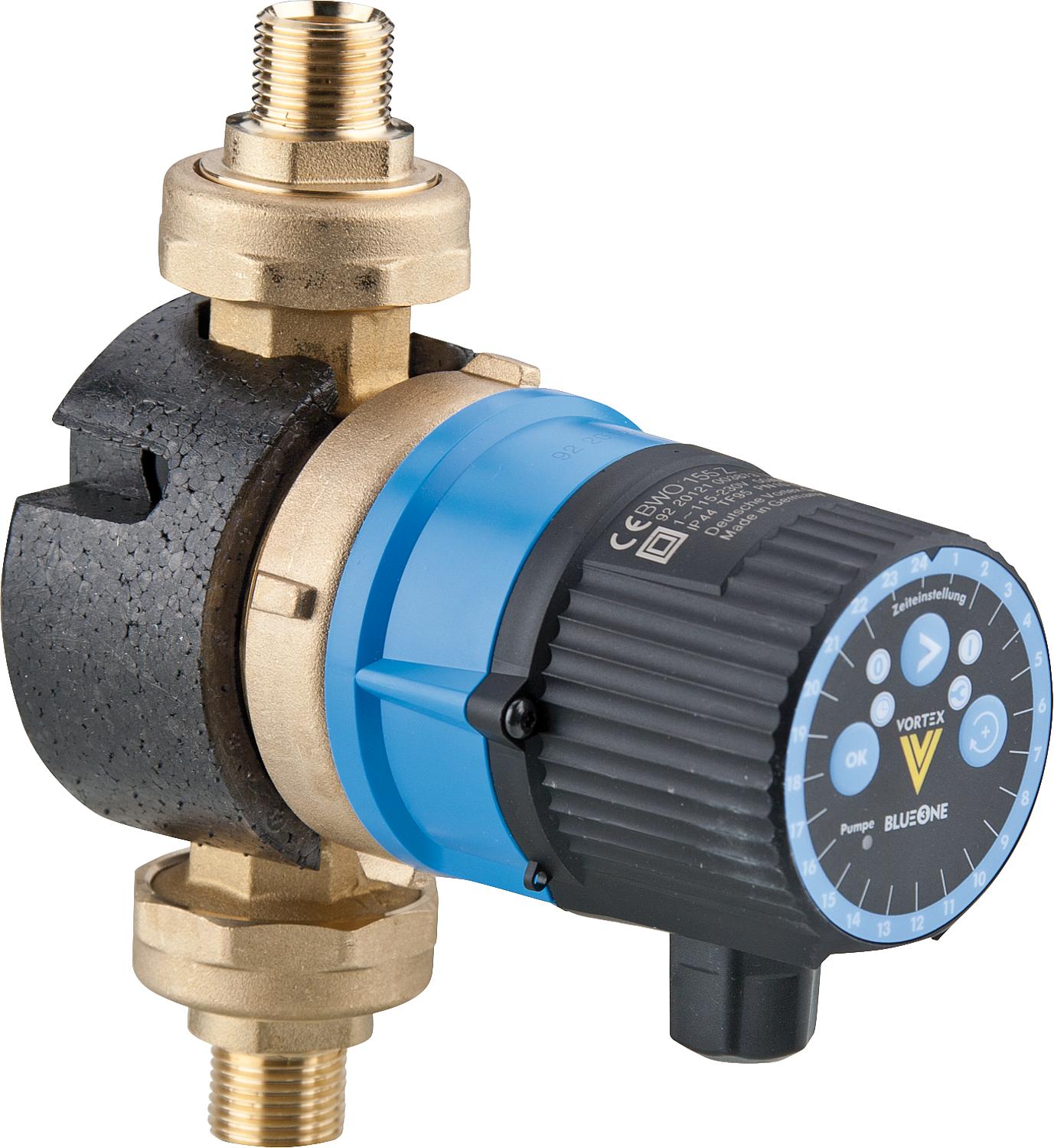 Trinkwasser-Zirkulationspumpe Vortex BWO 155 V Z + Zeitschaltuhr