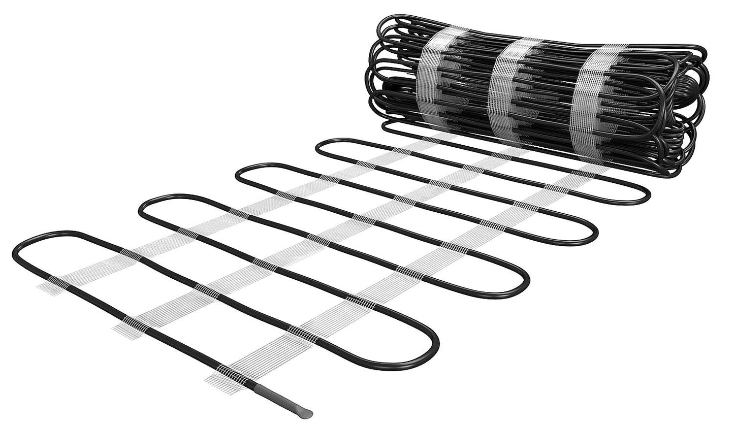 Tapis chauffant pour glace et neige, tapis d'extérieur