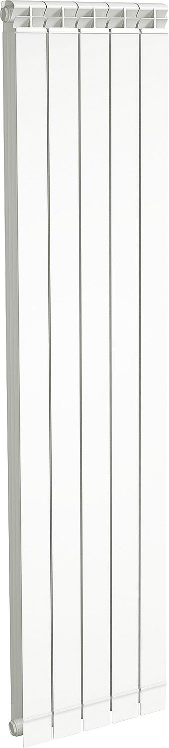 Garda Dual 80 aluminum radiator, type 1400-6 sections, RAL9010